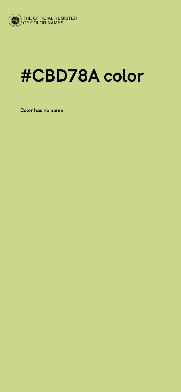 #CBD78A color image