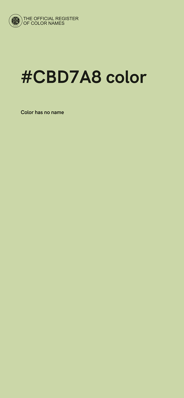 #CBD7A8 color image