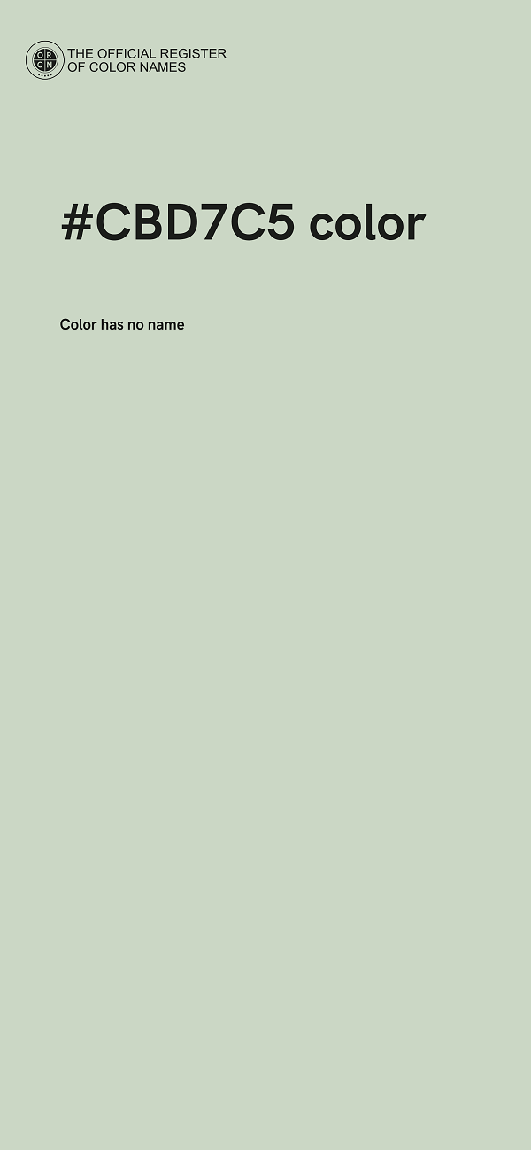 #CBD7C5 color image