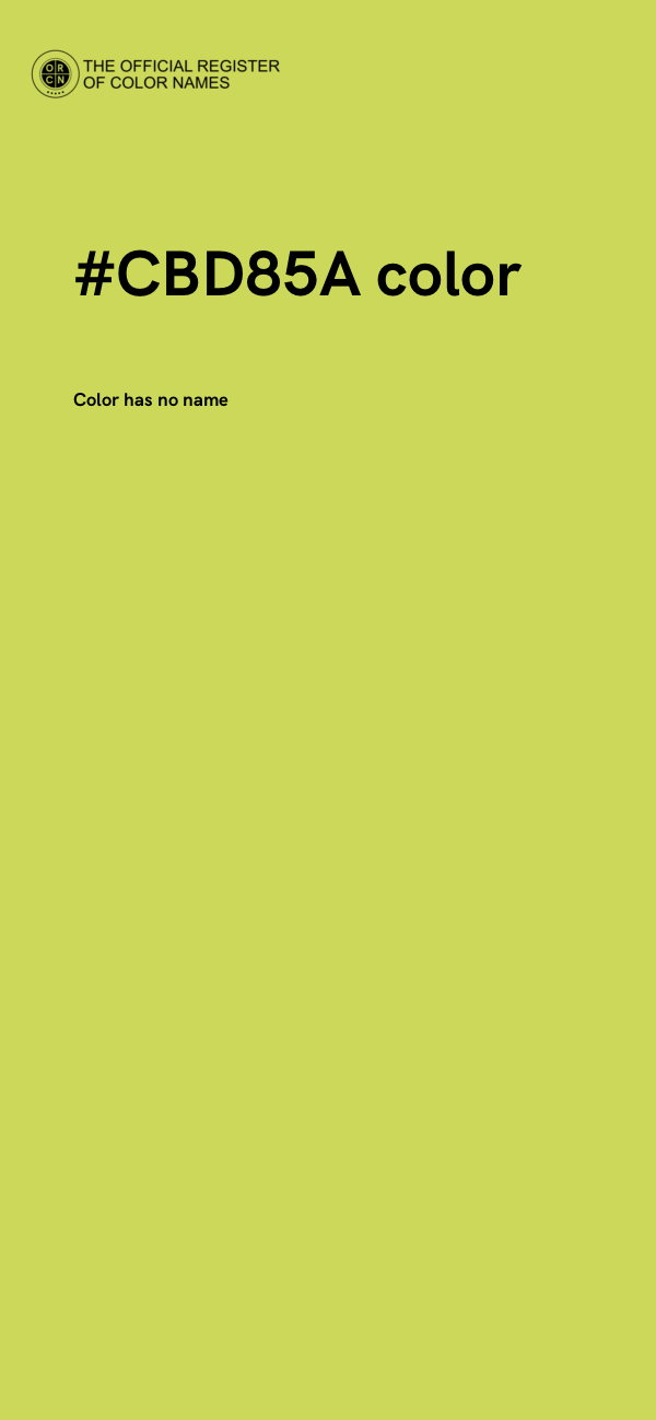 #CBD85A color image