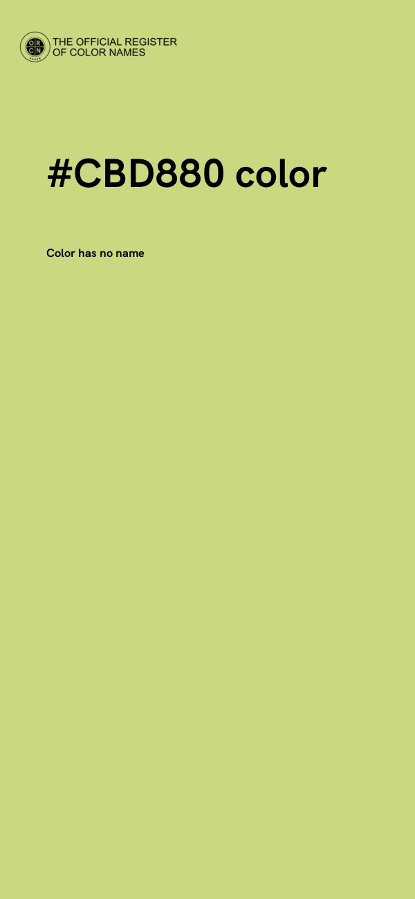 #CBD880 color image