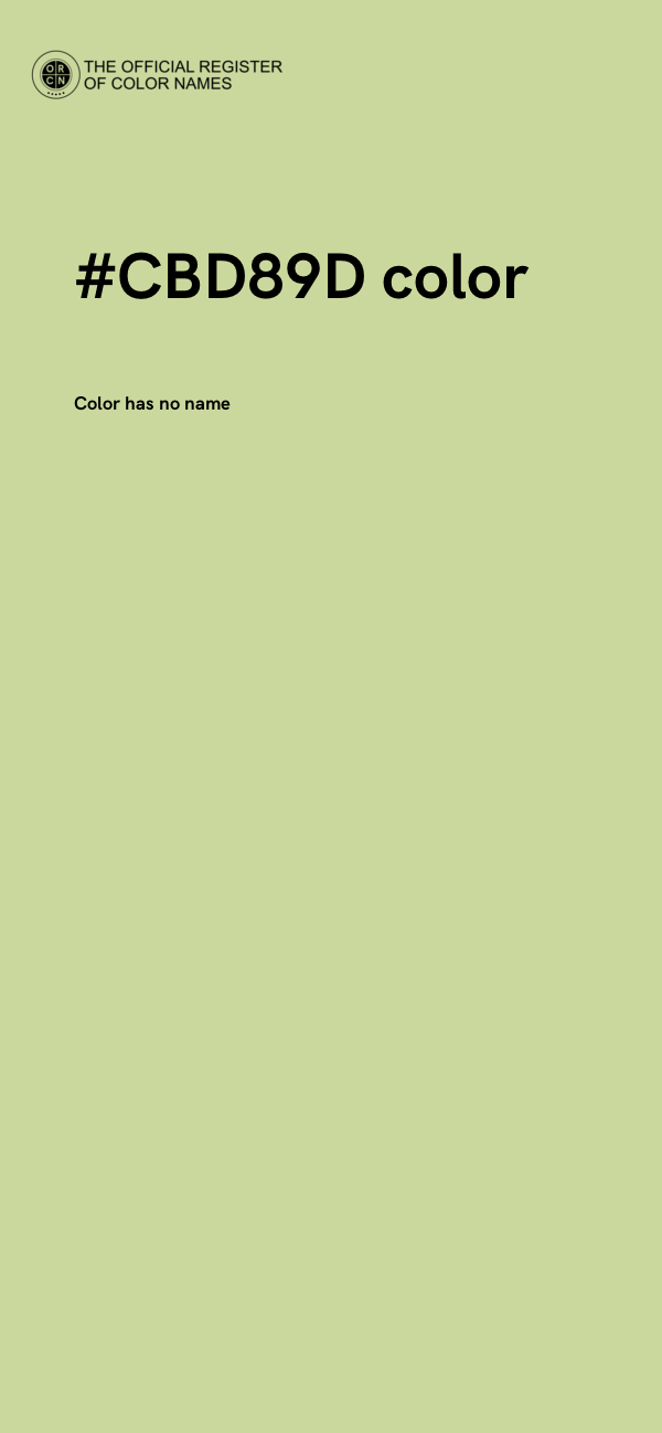 #CBD89D color image