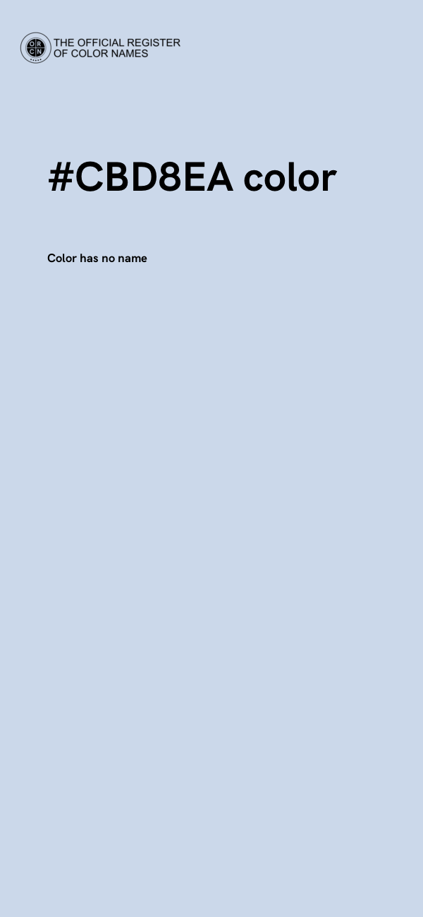 #CBD8EA color image