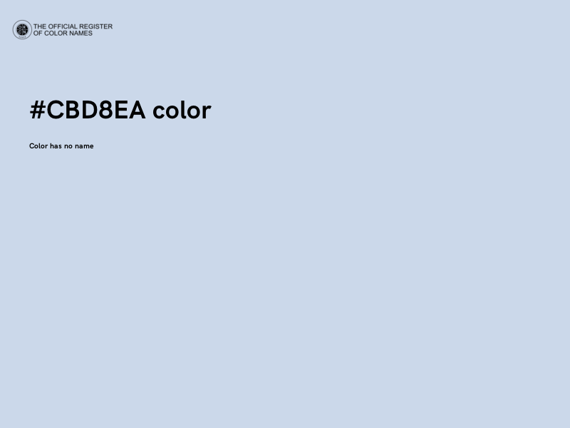 #CBD8EA color image