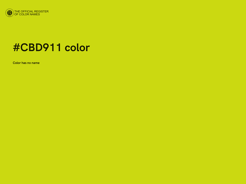 #CBD911 color image