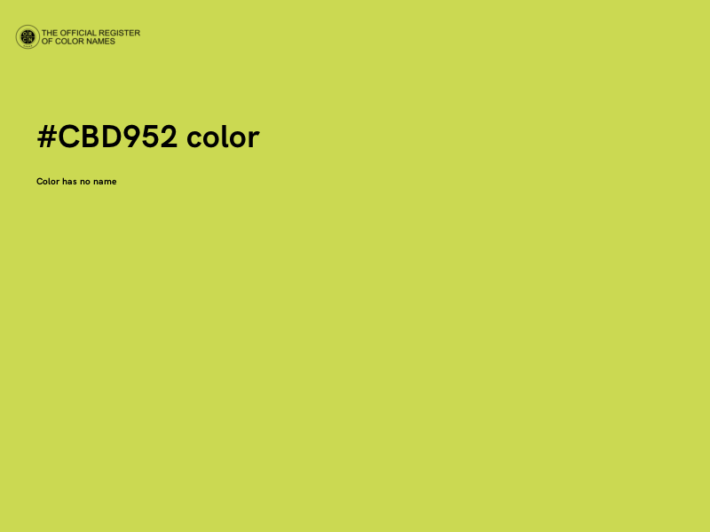 #CBD952 color image