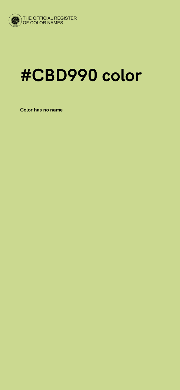 #CBD990 color image