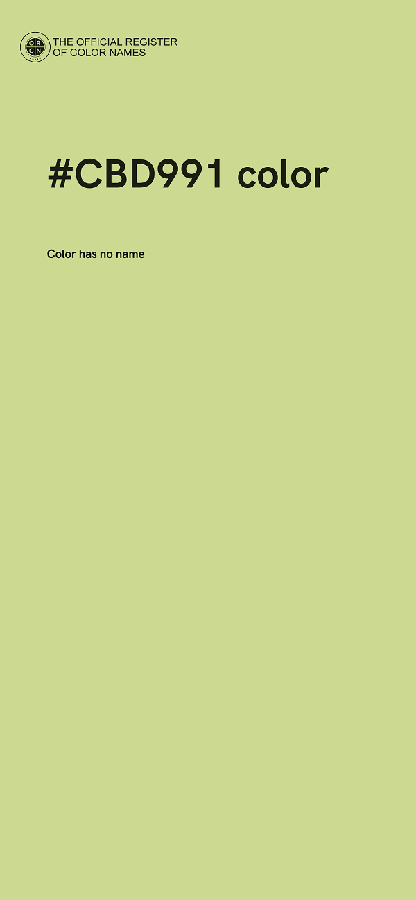 #CBD991 color image