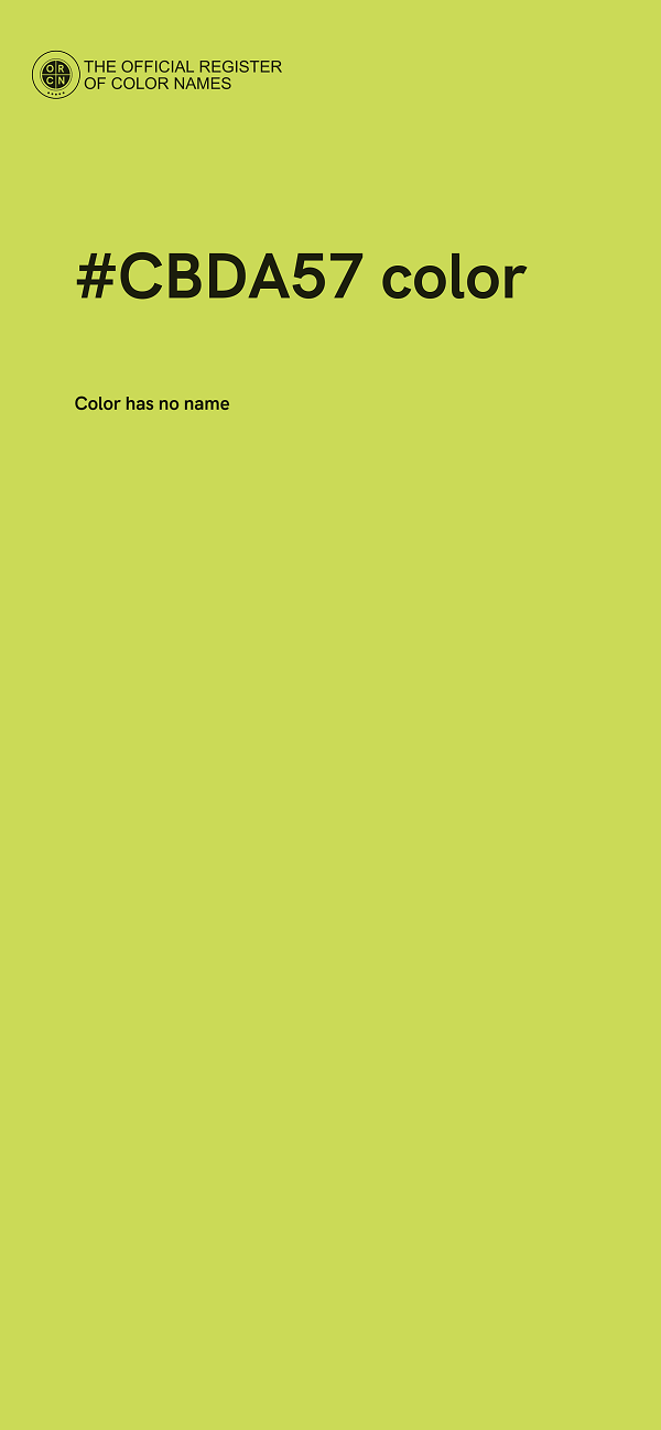 #CBDA57 color image