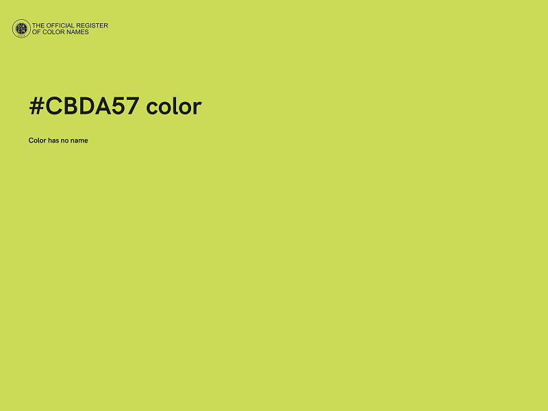 #CBDA57 color image