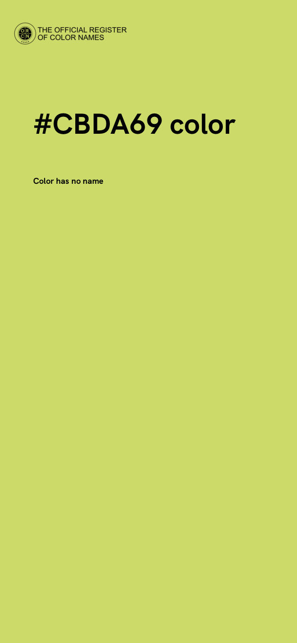 #CBDA69 color image