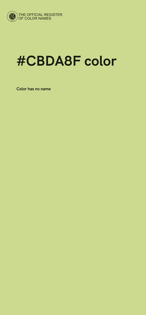 #CBDA8F color image