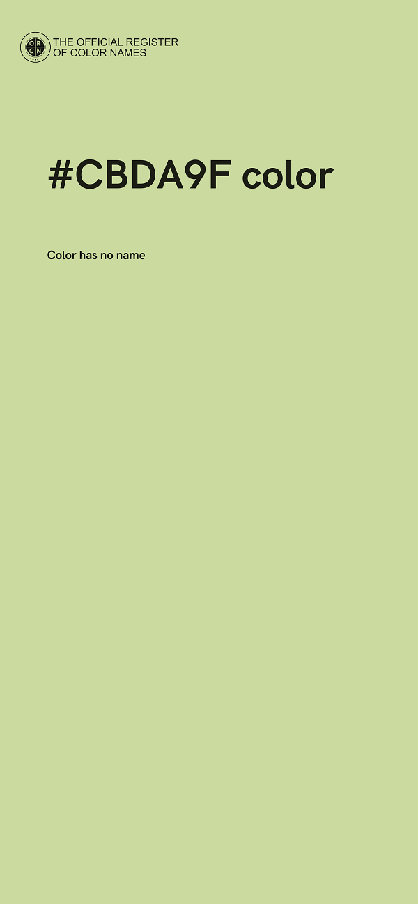 #CBDA9F color image