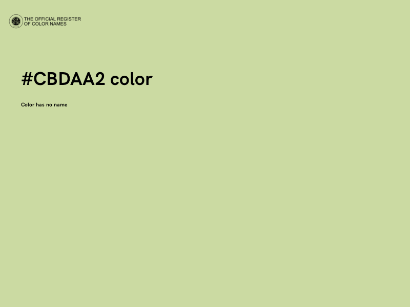 #CBDAA2 color image