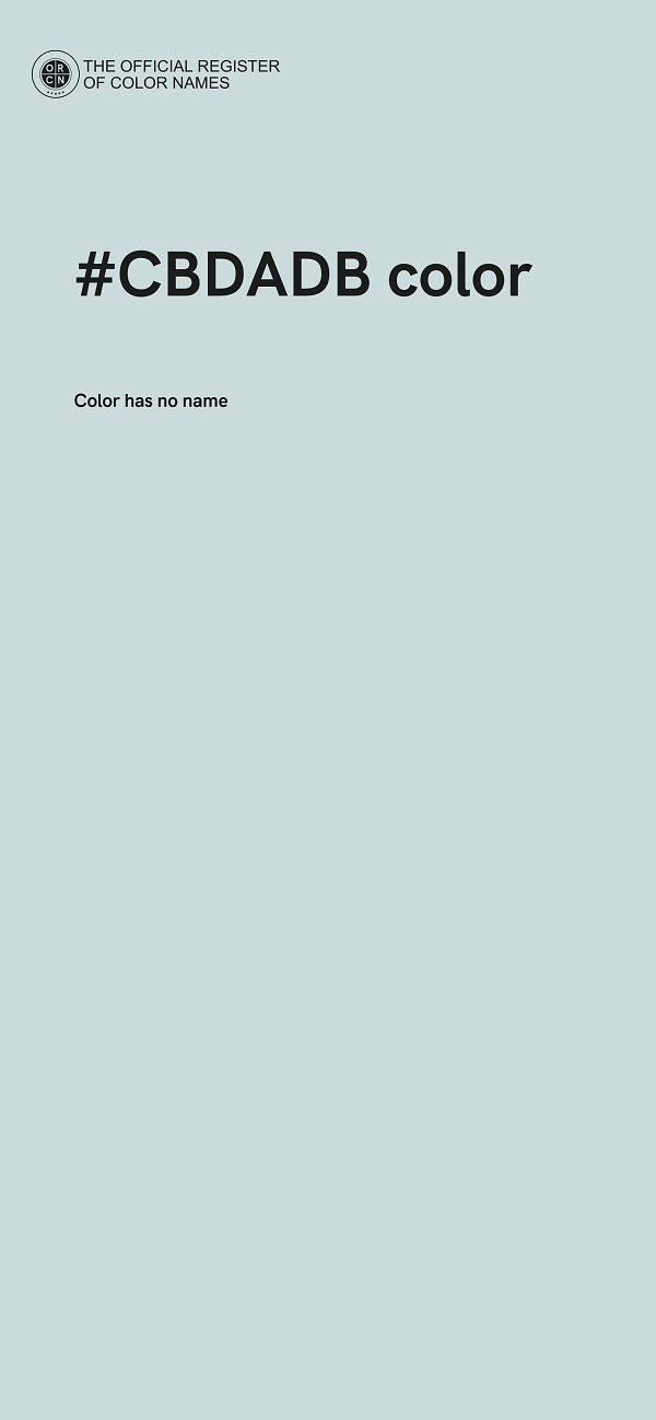 #CBDADB color image