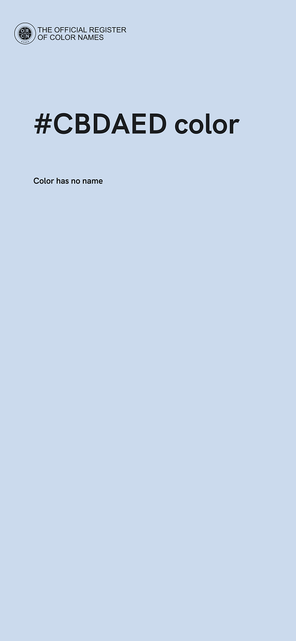 #CBDAED color image