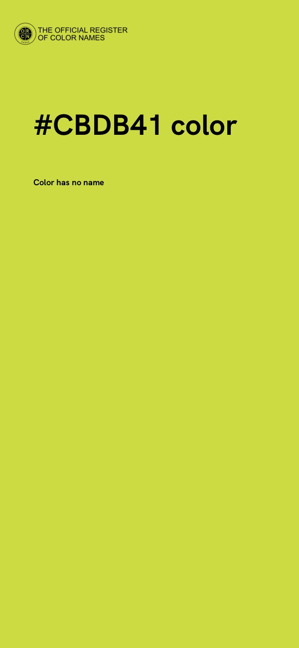 #CBDB41 color image