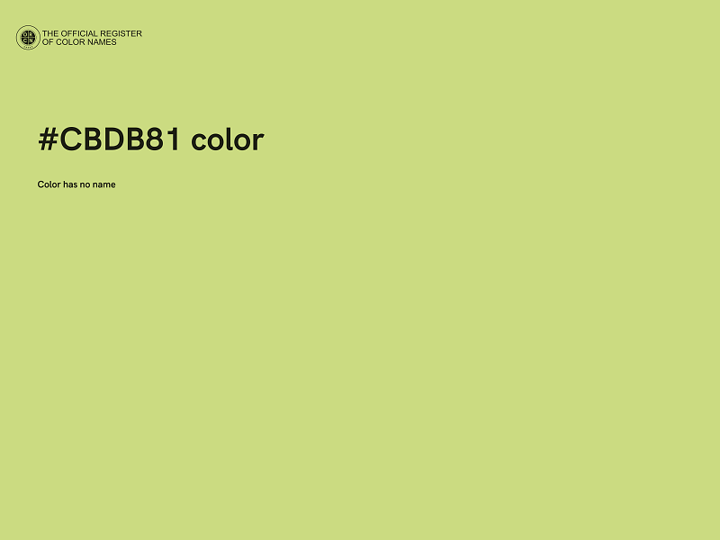 #CBDB81 color image