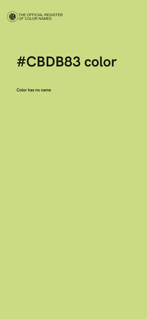 #CBDB83 color image