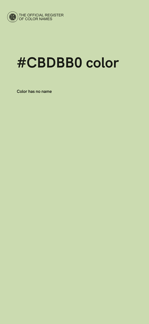 #CBDBB0 color image