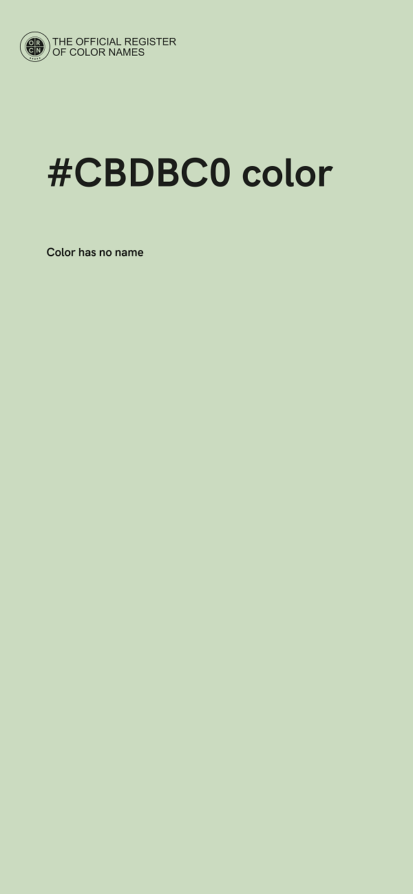 #CBDBC0 color image