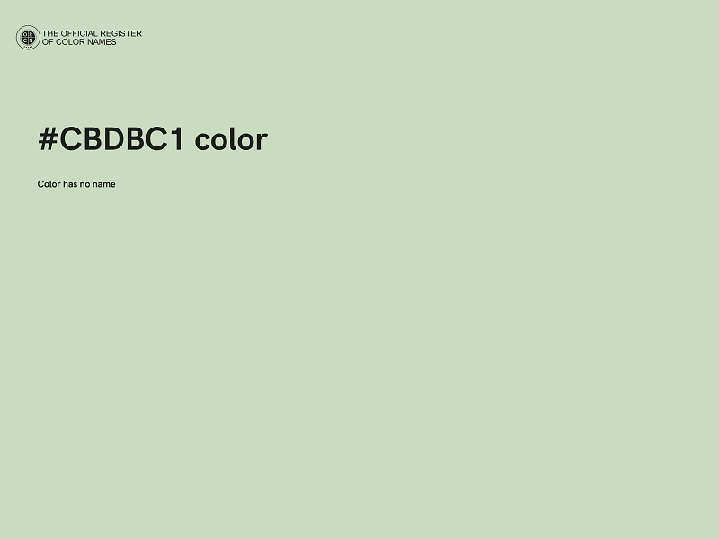 #CBDBC1 color image