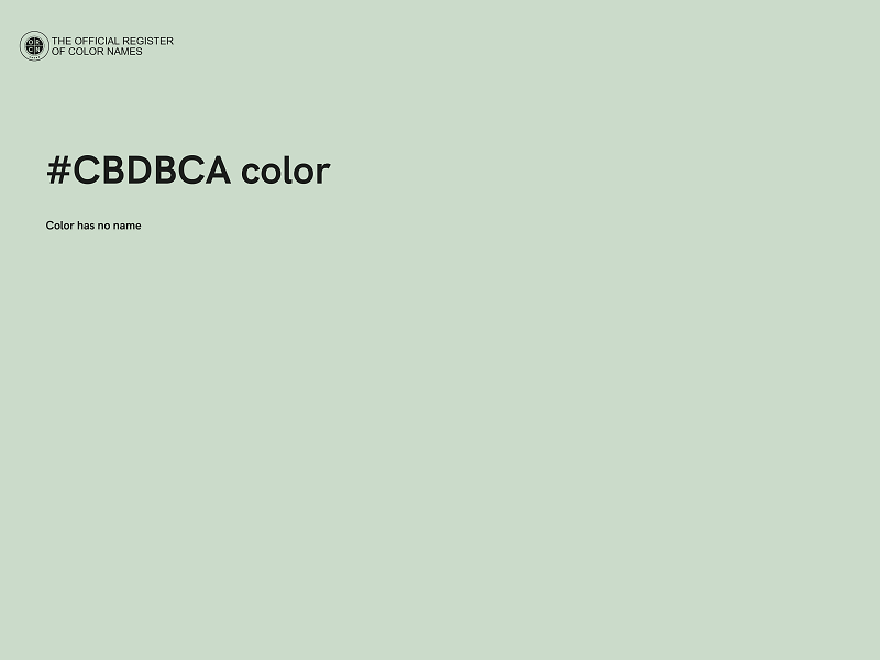 #CBDBCA color image