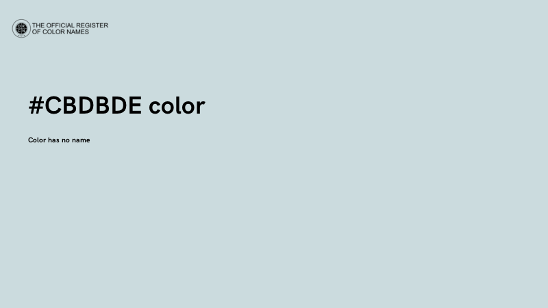 #CBDBDE color image