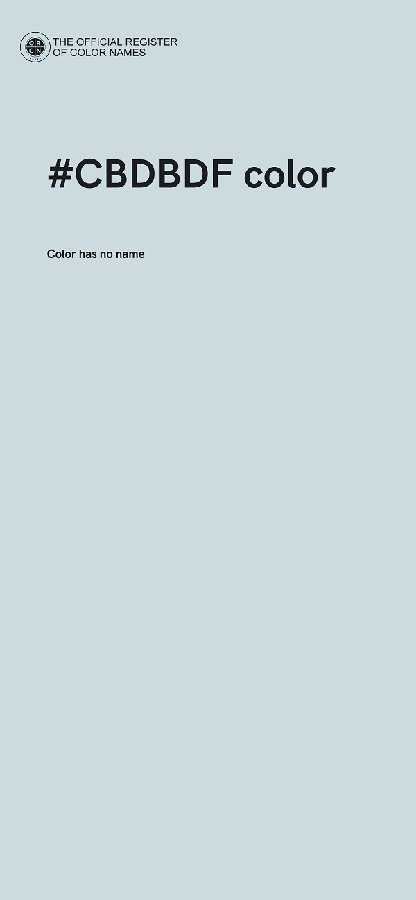 #CBDBDF color image