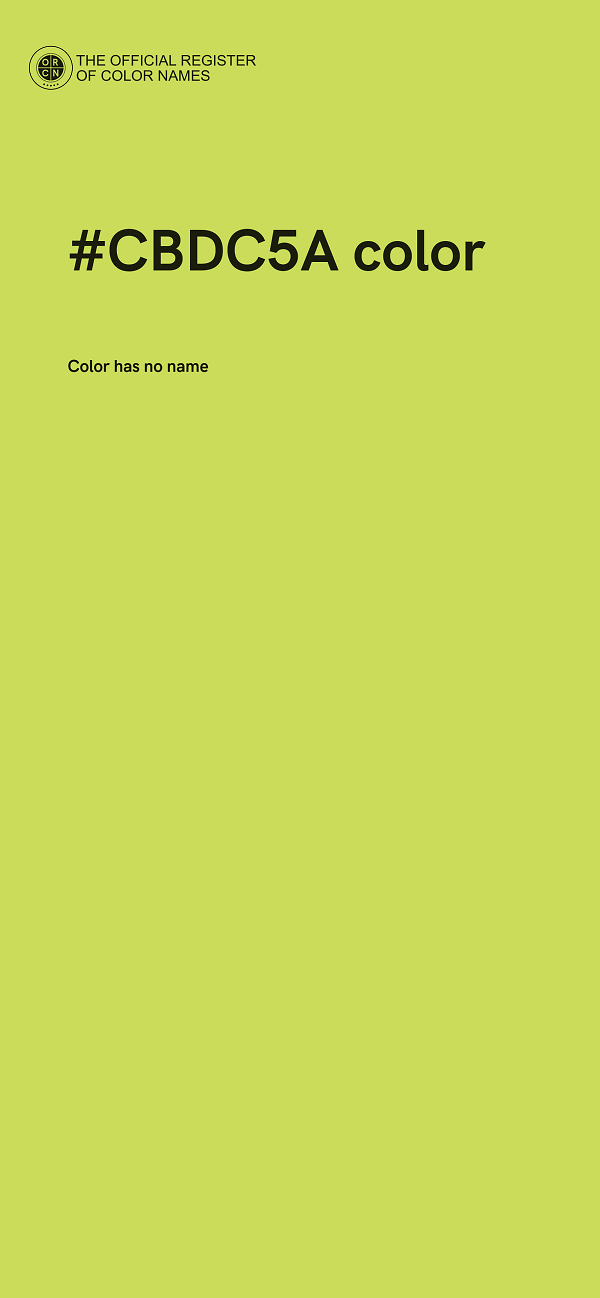 #CBDC5A color image