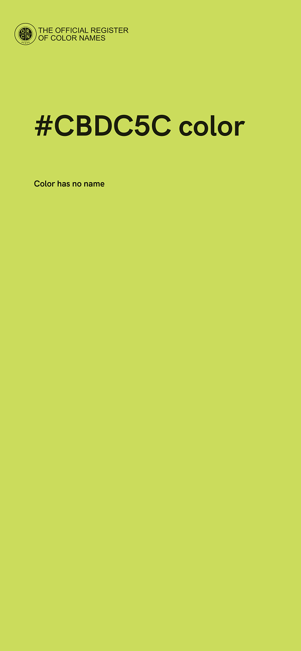 #CBDC5C color image