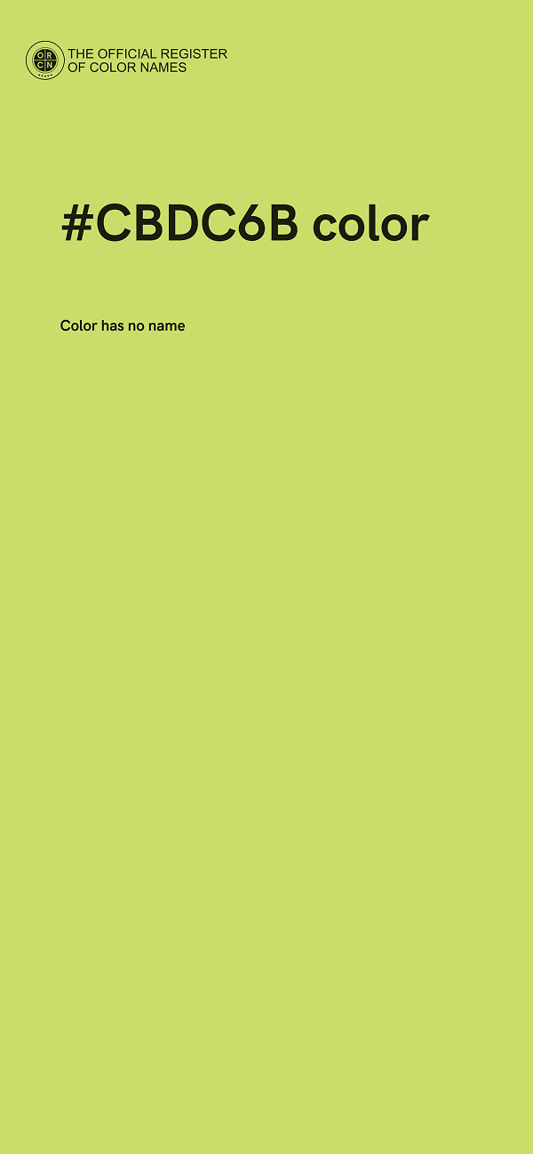 #CBDC6B color image