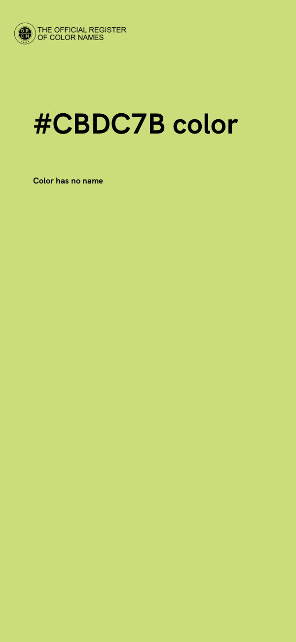 #CBDC7B color image