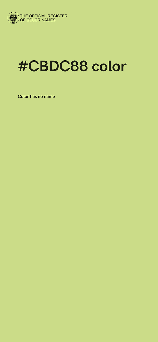 #CBDC88 color image