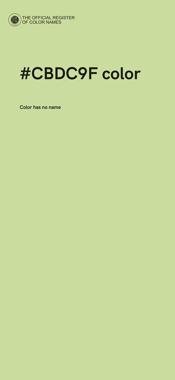 #CBDC9F color image