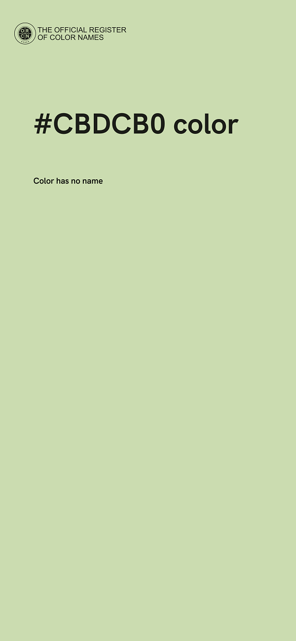 #CBDCB0 color image