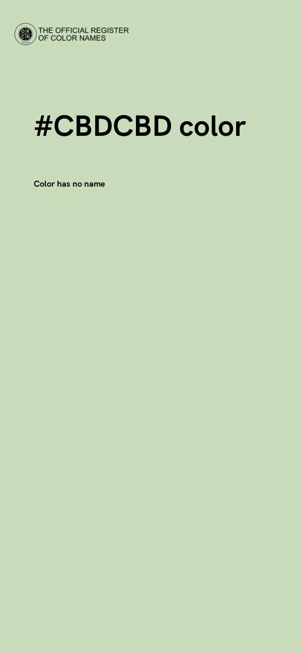 #CBDCBD color image