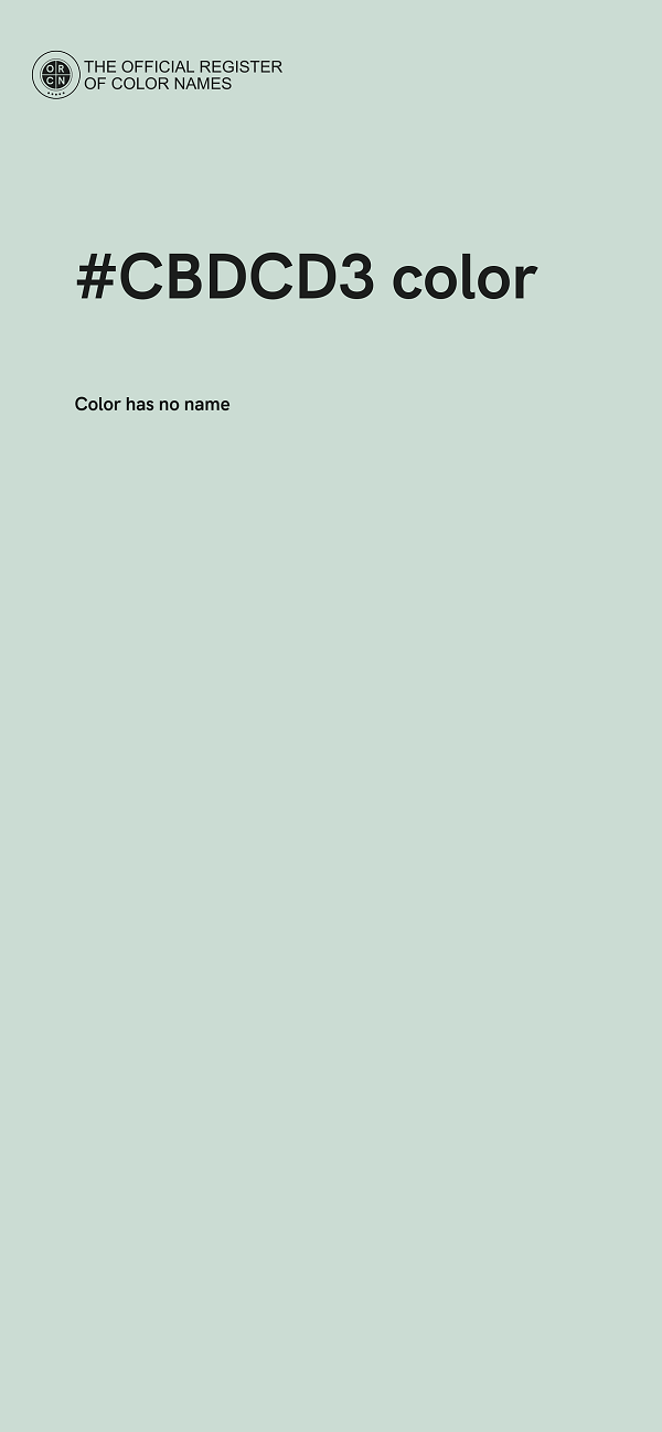 #CBDCD3 color image