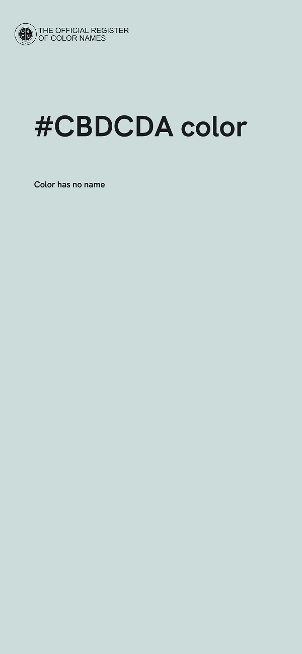 #CBDCDA color image
