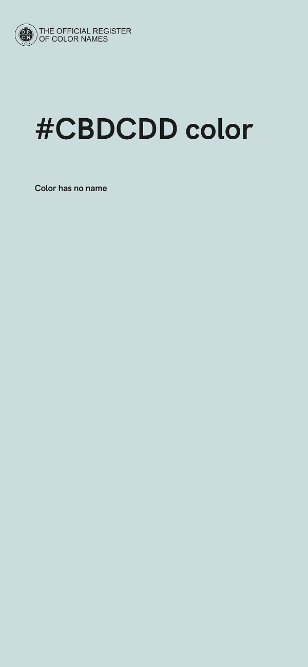 #CBDCDD color image