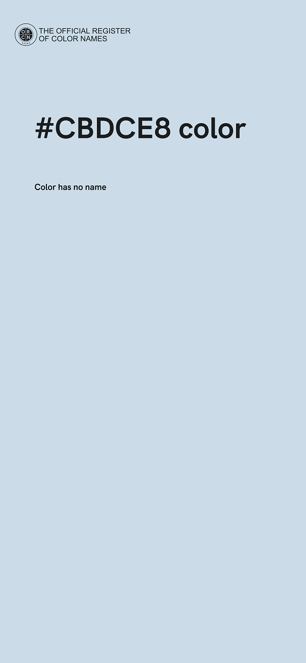 #CBDCE8 color image
