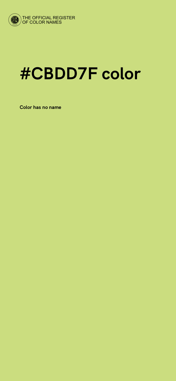 #CBDD7F color image