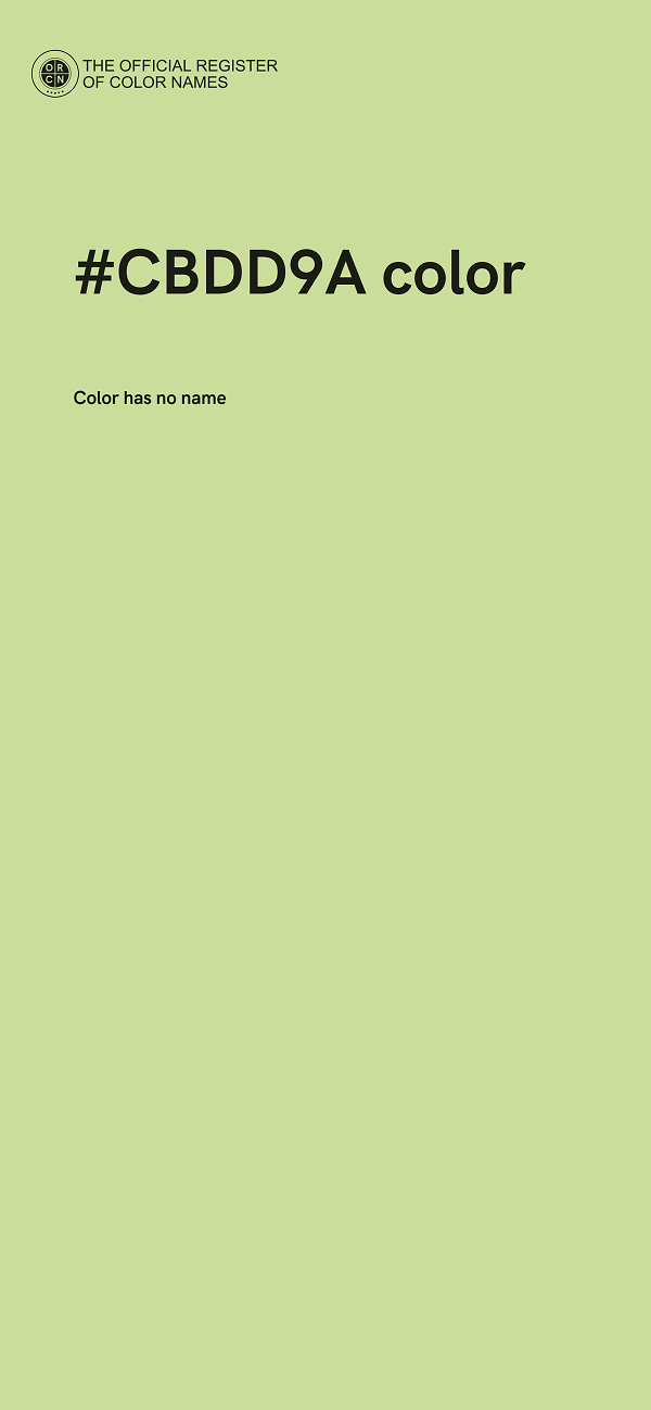 #CBDD9A color image