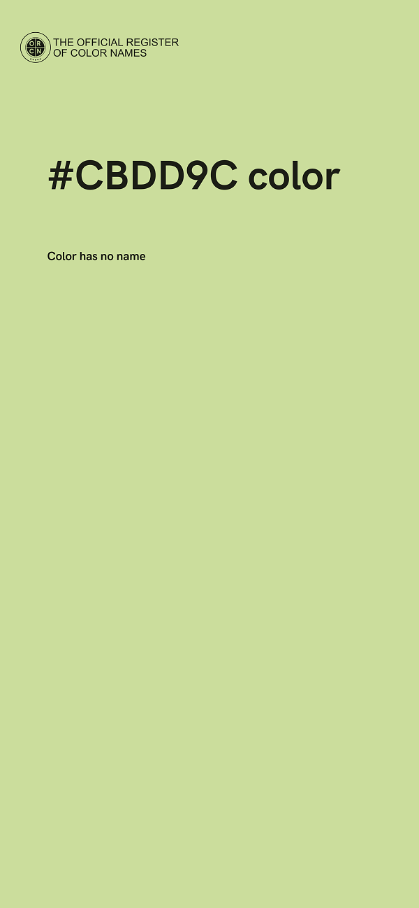 #CBDD9C color image