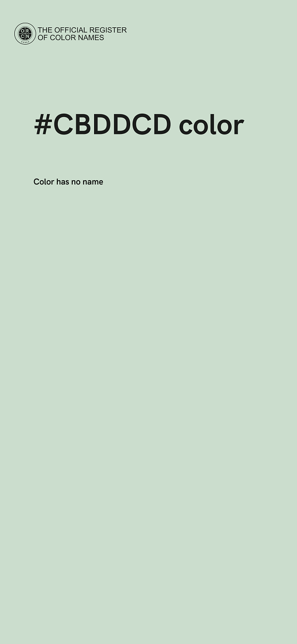 #CBDDCD color image