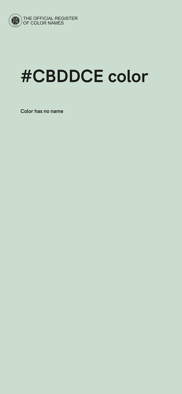 #CBDDCE color image