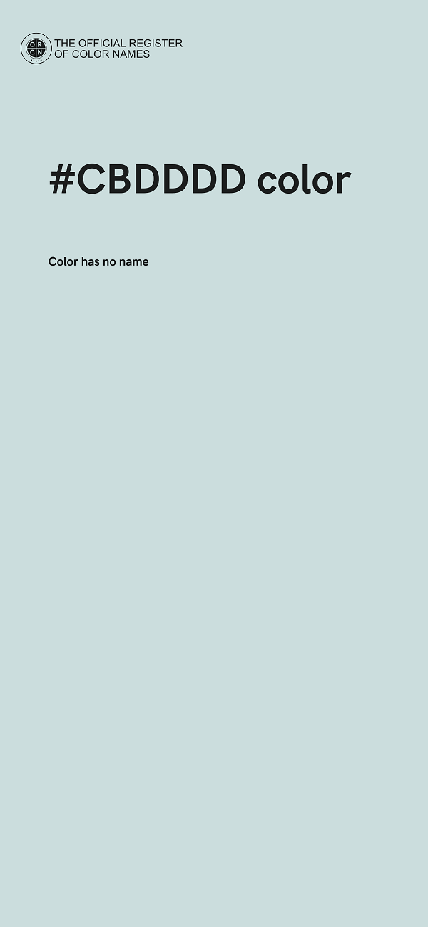 #CBDDDD color image