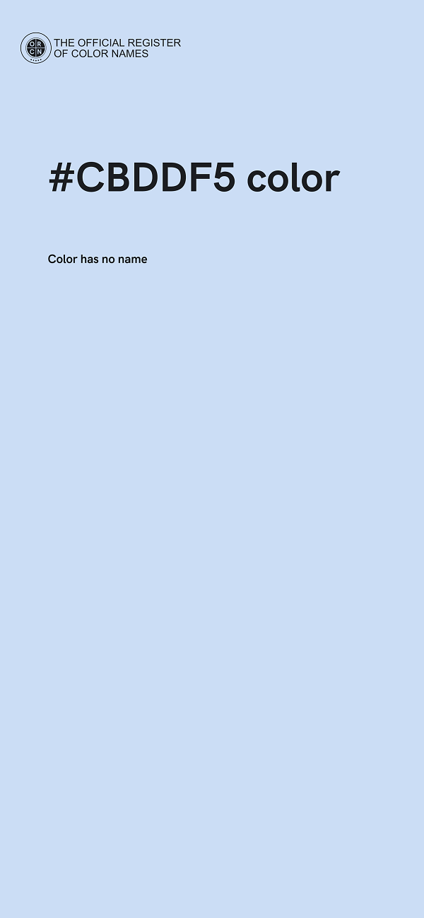 #CBDDF5 color image