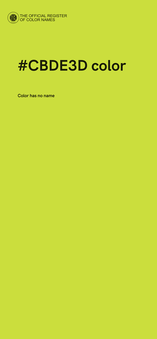 #CBDE3D color image