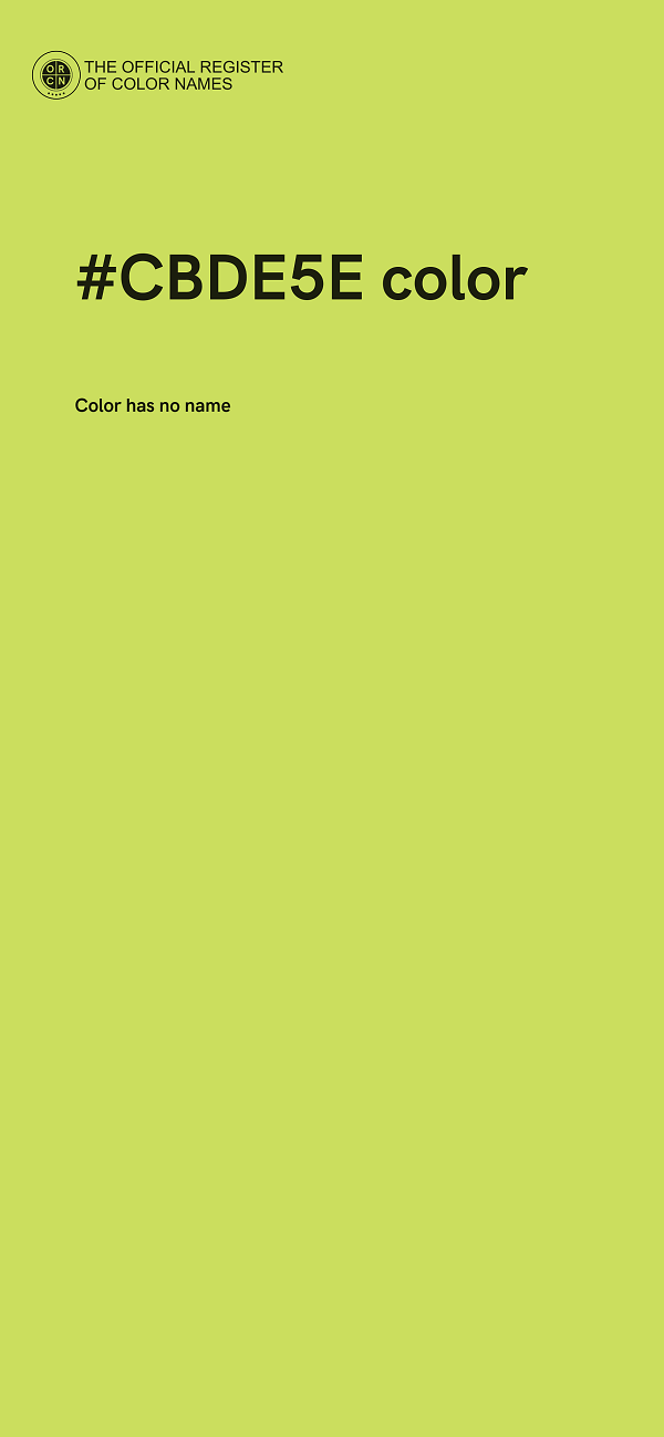 #CBDE5E color image